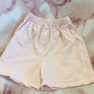 Soft Pastel Pink Comfort Leisure Shorts Elastic Waist NWOT preshrunk Cotton